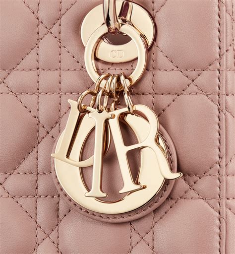 Small Lady Dior My ABCDior Bag Blush Cannage Lambskin 